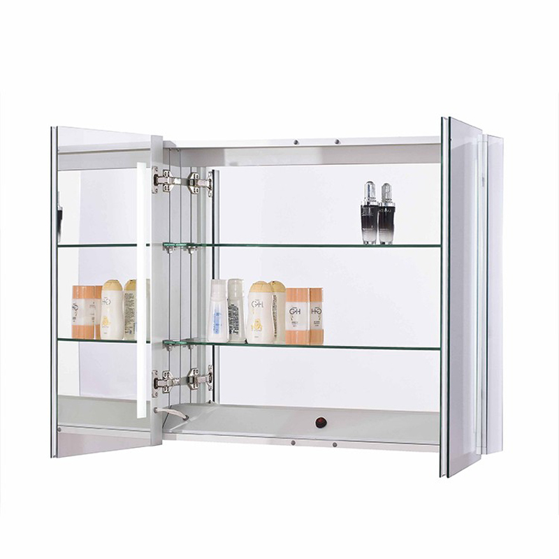EU and USA Luxury LED Lighted Backlit Bathroom Mirror Medicine Cabinet-ENE-AC-103